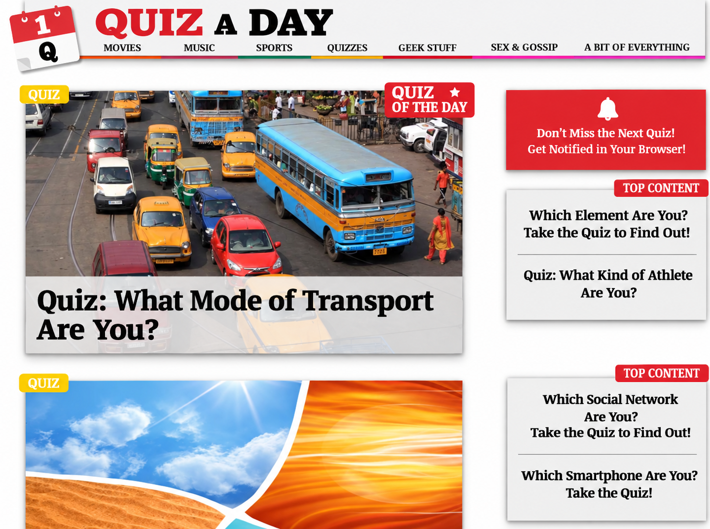 Quizaday interactive content platform
